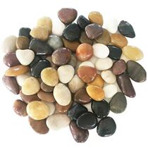 Jiangsu natural rain flower stone succulent paving fish tank decorative flower potted five-color stone factory direct sale