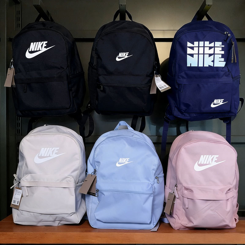 New Nike Backpack, Nike Double Shoulder Bag for Women, Large Capacity, Junior High School Girls, High School Backpack, Male Middle School Students, Boys