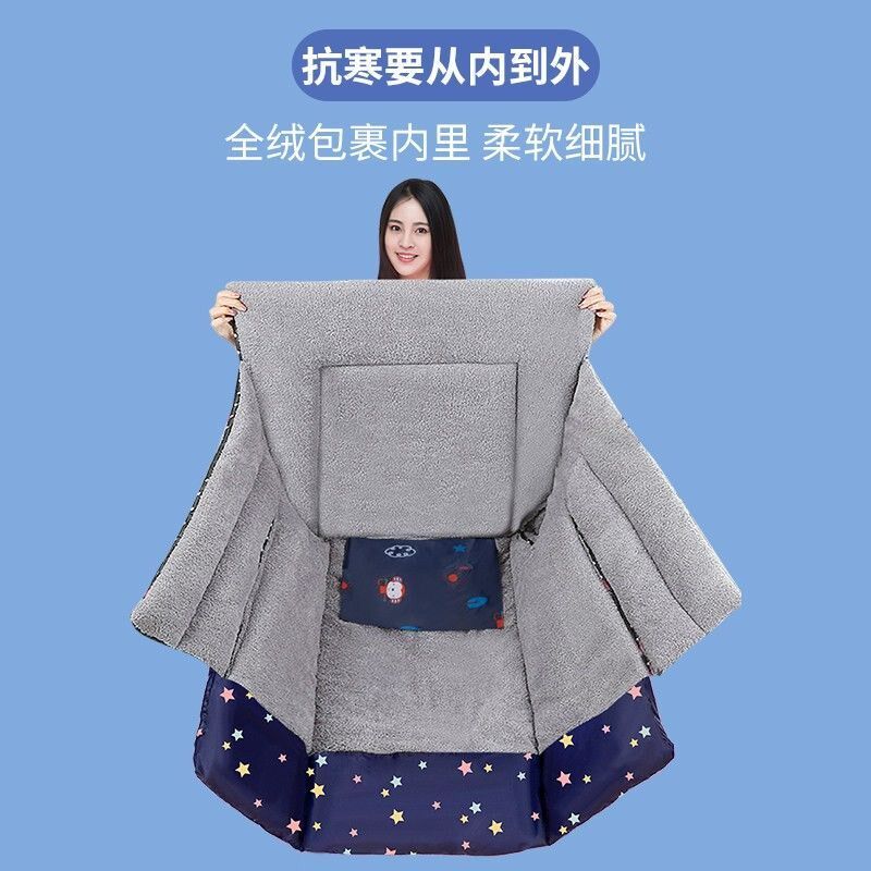 Electric vehicle windshield is padded with velvet in winter, waterproof, cold-proof and warm-keeping, and electric vehicle cotton windshield in spring and autumn