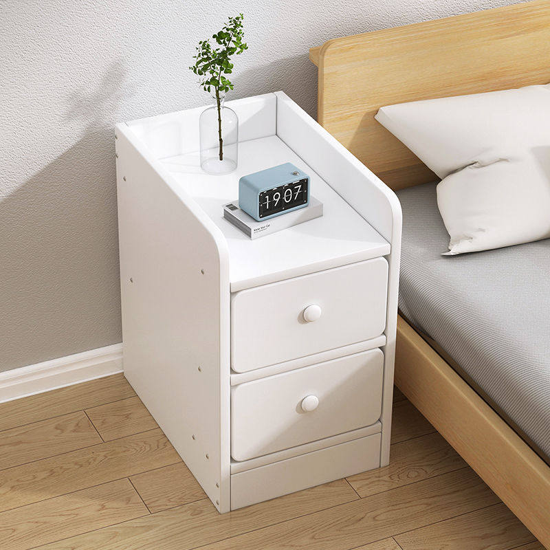 Size 30 cm extremely narrow bedside solid wood white bedside mini all solid wood ultra-narrow bedside table