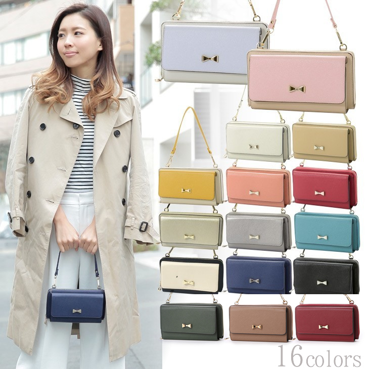 Cachecache Crossbody Bag Single Shoulder Clutch Bag Bow Small Square Bag Wallet Women's Bag