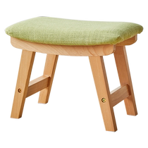 Sofa footstool living room footstool lunch break footstool solid wood stool home shoe changing stool coffee table stool small bench