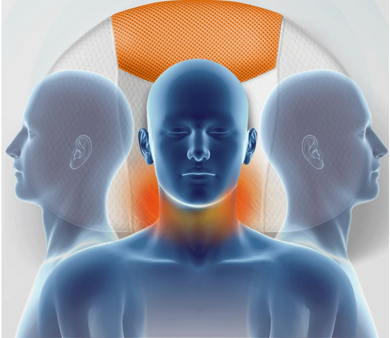 Подушка 法国vormajer颈椎专用枕头护颈椎助睡眠修复富贵包病人加热按摩枕