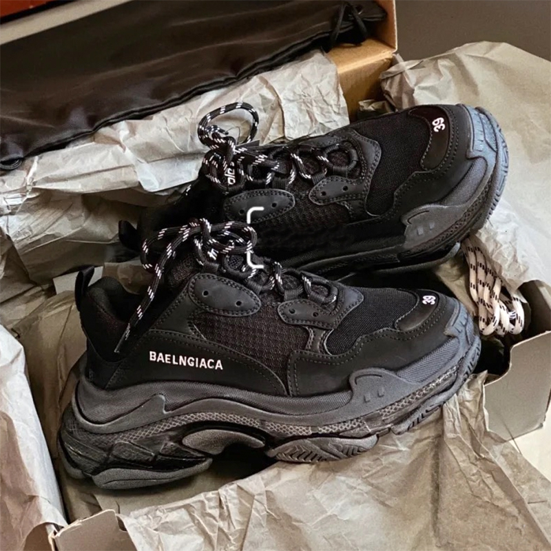 Paris men's and women's shoes ins super hot net red thick-soled increase couple dad shoes three generations high version 2022 new trend