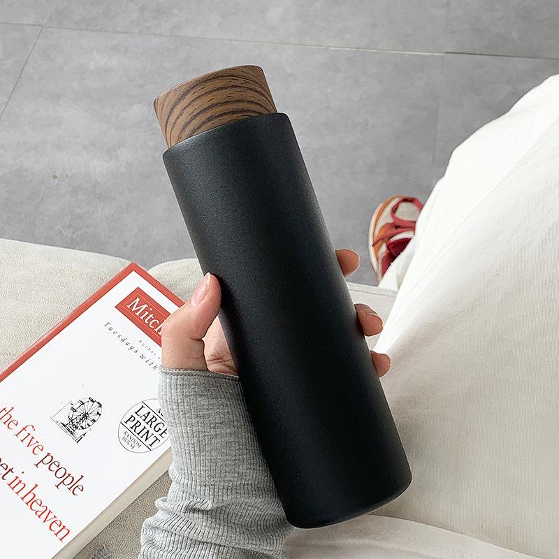 Men's and women's thermos cup simple frosted stainless steel water cup Korean version creative trend personality student tea cup