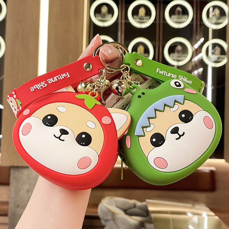 Silicone Coin Purse Wallet Keychain Pendant Cute Children's Storage Bag Key Bag Cartoon Coin Bag Female Pendant Silicone Coin Purse Wallet Keychain Pendant Cute Children's Storage Bag Key Bag Cartoon Coin Bag Female Pendant
