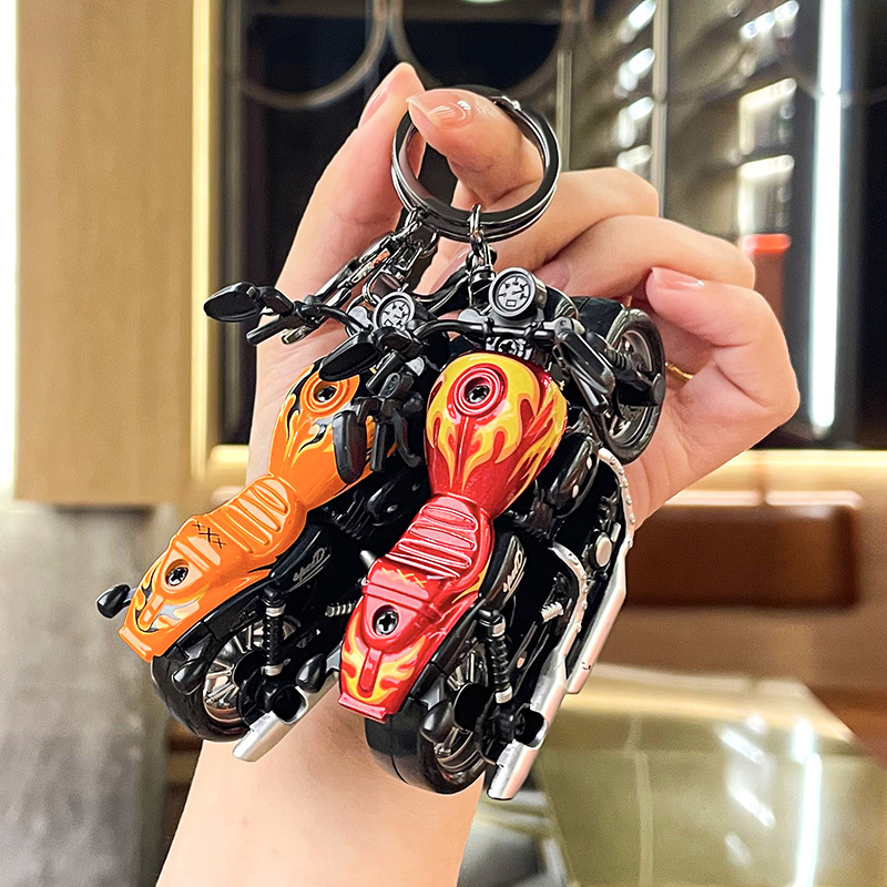 Cartoon Creative Harley Motorcycle Doll Keychain Key Pendant Exquisite Couple Bag Motorcycle Ornament Cartoon Creative Harley Motorcycle Doll Keychain Key Pendant Exquisite Couple Bag Motorcycle Ornament