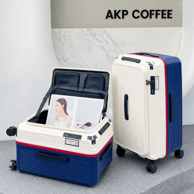 Extra-large capacity side-opening expansion suitcase: 28-inch thickened travel case for women and 30-inch sturdy and durable handle case for men