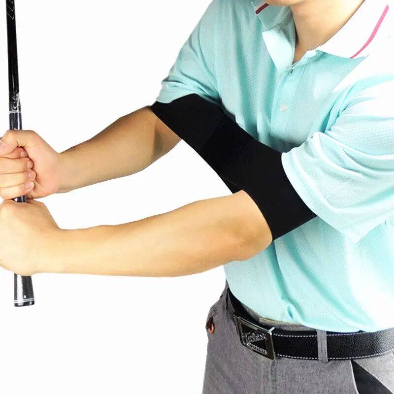 Posture Corrector Elastic Golf Swing Trainer Arm Band Belt G