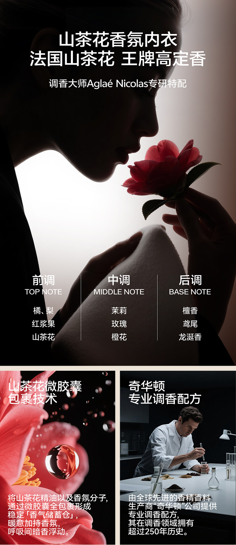 【中国直邮】 草本初色 2025新款内衣 无痕美背聚拢支撑收副乳10A抑菌文胸 暖冬白 M (建议80-105斤)