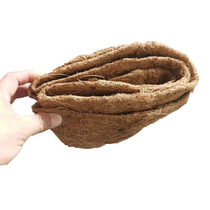 Folding packaging flower pot liner spider orchid flower pot balcony vegetable coconut palm flower basket flower pot plastic flower pot coconut palm mat