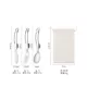 Скидка на упаковку (нож + вилка + ложка) с белой сумкой