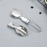 Складная посуда, комплект, ложка, вилка, дорожные портативные складные палочки для еды для путешествий