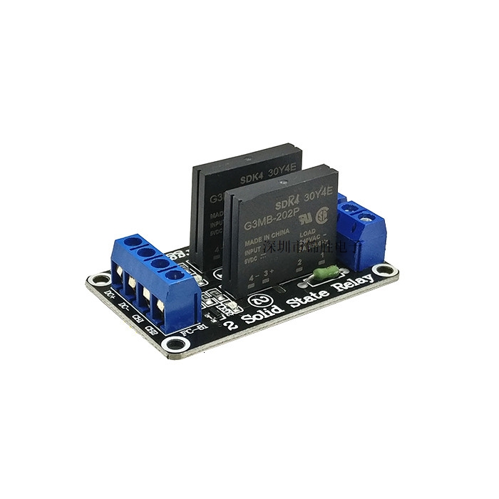 Hot sell 2-way 5V Low level Solid State Relay Module with fuse Solid State Relay 250V2A