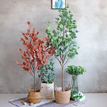 Simulation Green Plant Potted Nordic Ins Wind Yugali Tree Large Fake Plant Money Leaf Pendulum Interior Decoration Tree