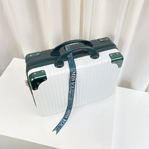 Портативный чемодан, портативная коробка, ретро маленький ящик для хранения, 14 дюймов, 16 дюймов