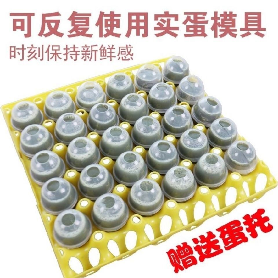 Steamed Solid Egg Mold Commercial Northeast Barbecue Home Stone Egg Maker High Temperature Resistant Plastic Chicken Eggshell Nonstick 