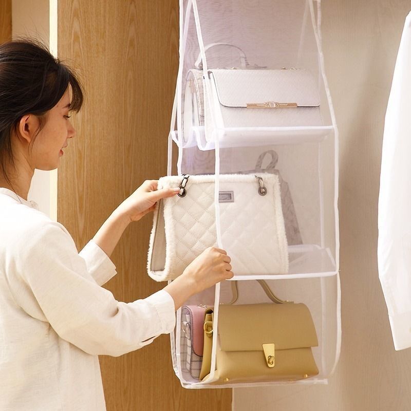 Transparent bag bag bag bag packaging wallet wallet wallet wallet hanging wardrobe arranged the bag of the bag