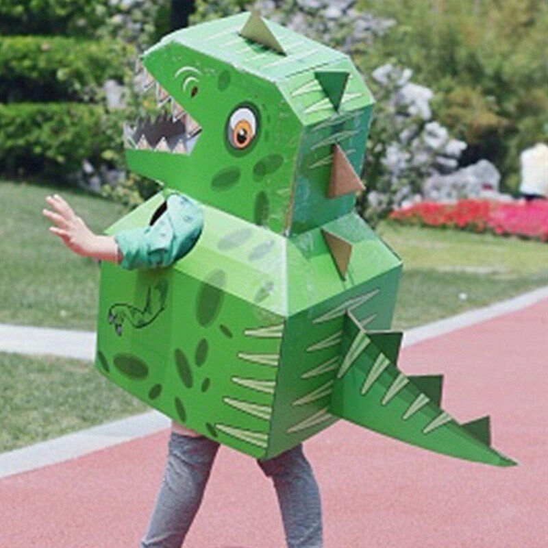 Dinosaur clothes props children's funny costume simulation model dress up carton toys shake sound funny cos doll