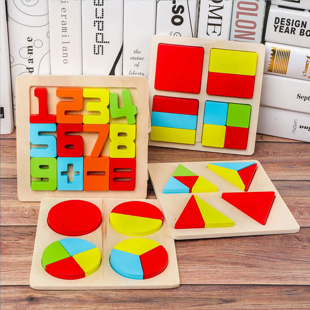 Children's three-dimensional puzzle 3D wooden infant 2-3-4-year-old enlightenment early lessons wisdom development toy male girl