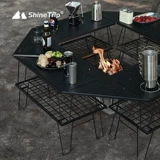 Shanqu Shinetrip Outdoor Open Camp Table Iron Iron Swite Table, представляющий пламя портативного набора магазина барбекю барбекю