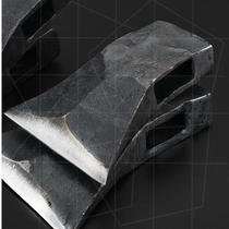 Hand-forged all-steel old-fashioned woodworking ax for tree felling and firewood carpenters ax tiger head knife grandfathers head ax single-sided