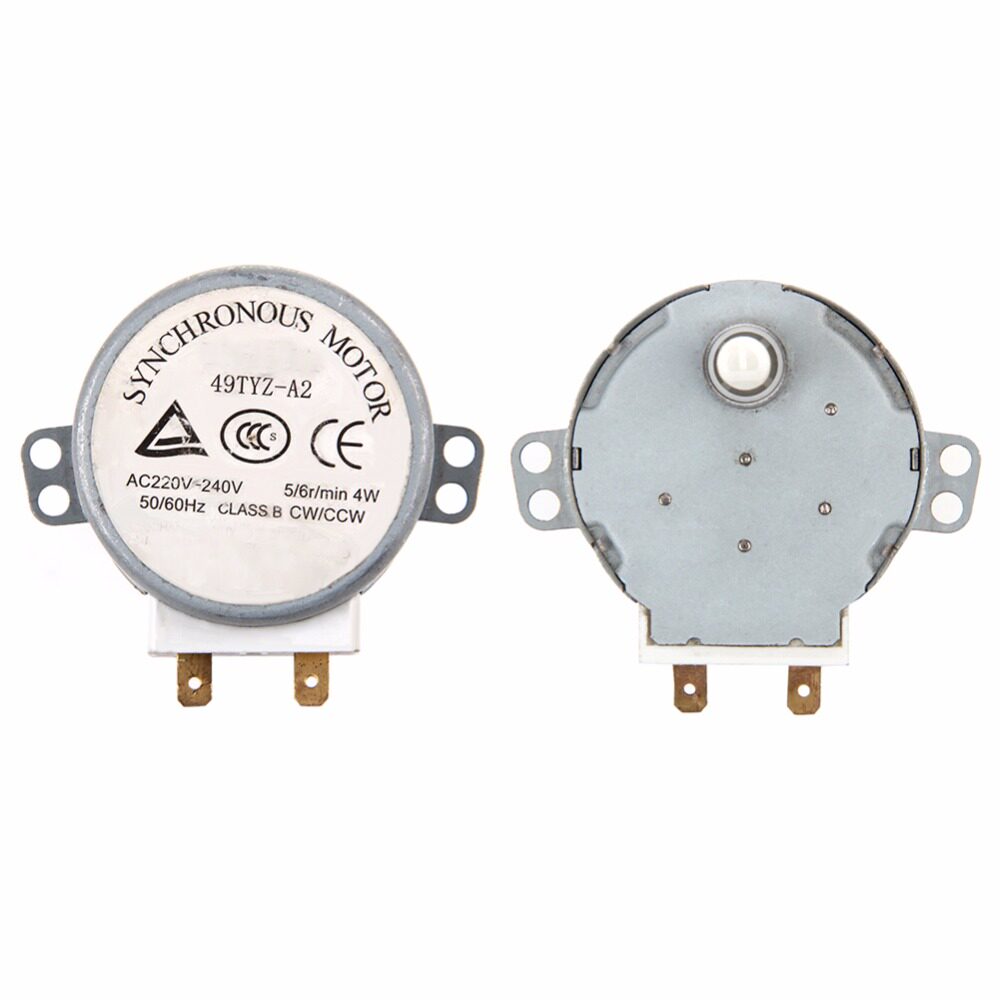 1Pc x Microwave Motor CW CCW 4 W 5 6 RPM AC 220-240V Rotary
