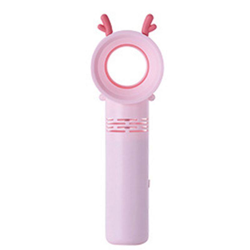 Mini USB Charging Handheld Bladeless Fan Cute Cartoon Air
