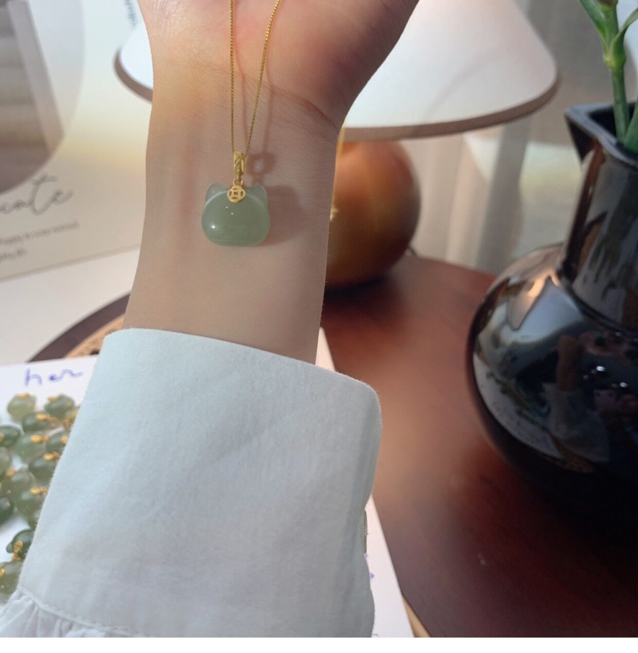 Authentic Jade Cat Necklace | Direct from China $63.89 - Product image 6