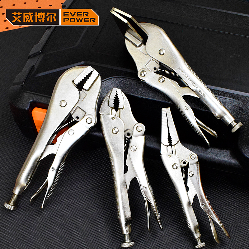 Ai Weibol Vigorously Pincers Grip Pliers Grip Pliers Straight Mouth Fixed Pliers Round Mouth With Blade C Type Pliers Chain Pincers-Taobao