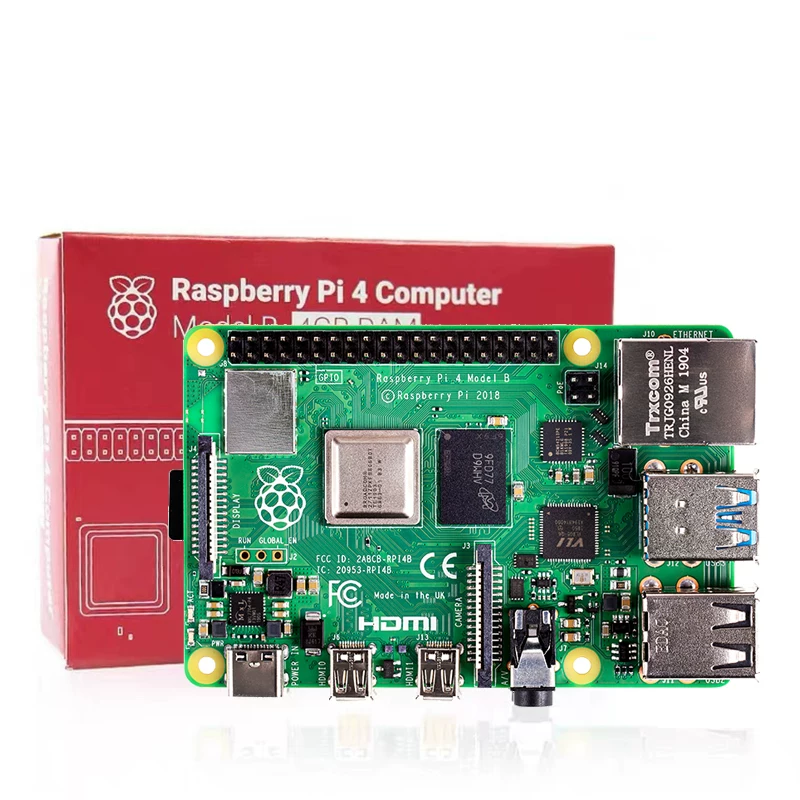 Плата Raspberry Pi Rasalbell Pi 4B Плата разработки 4-го поколения 8GB компьютерный набор Python 3B+материнская плата Linux