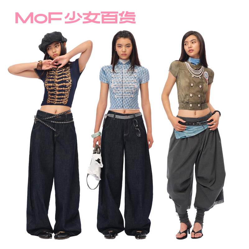 Mof Girls' Department Store Napoleon Print Age-Reducing Wrinkle Shirt Summer New Breathable Slimming Regular Shoulder Short Sleeve T-Shirt Mof Girls' Department Store Napoleon Print Age-Reducing Wrinkle Shirt Summer New Breathable Slimming Regular Shoulder Short Sleeve T-Shirt