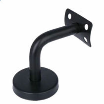 Black bracket wall bracket wall stair handrail stainless steel solid bracket seven-character curved wall bracket bracket 12*60*60