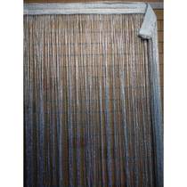 Velcro encrypted white silver door curtain self-adhesive finished tassel curtain living room bedroom decoration partition curtain curtain