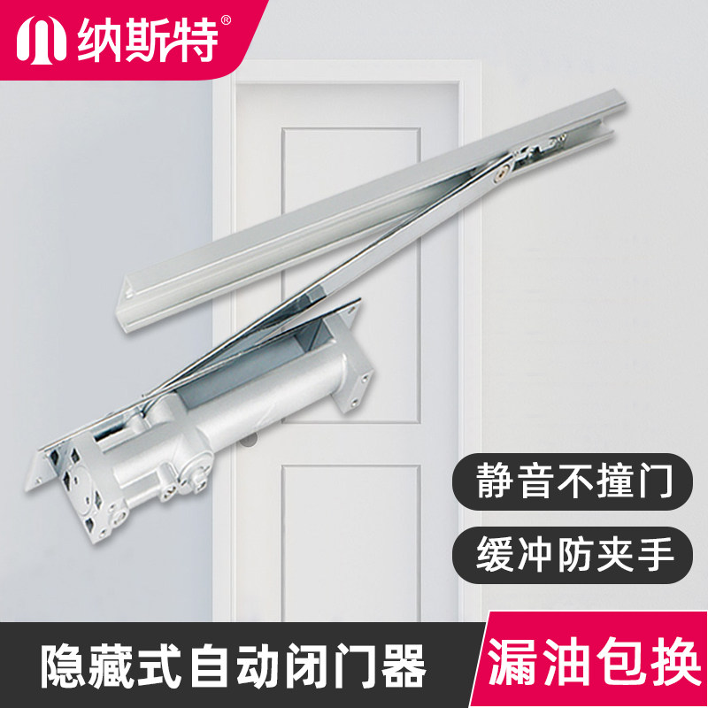 Nast Hidden Docker Hydraulic Buffer Hotel Automatic Docker Mute Wood Fire Door