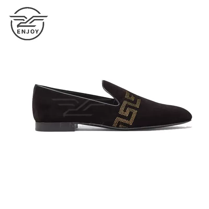 Мужские туфли-дерби Versace/, лоферы, слепоны, повседневная кожаная обувь, греческий узор вставка