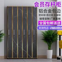 Billiard hall membership rod cabinet password lock special storage and placing rod counter ball room rod storage cabinet billiard cue
