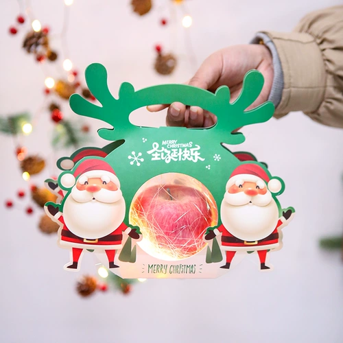 Apple, рождественский защитный амулет, портативная прозрачная подарочная коробка для пожилых людей, подарок на день рождения