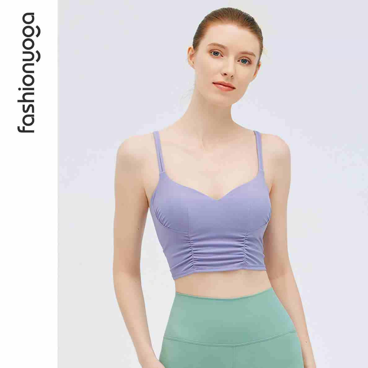 Fansheng Yoga sports underwear female U-shaped beautiful back sexy fashion fitness camisole can be worn outside FY11209 - Taobao