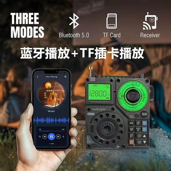 Hanrongda Hrd A320 Aviation Full-Band Radio Card Player with 5W Speaker and Remote Control Radio