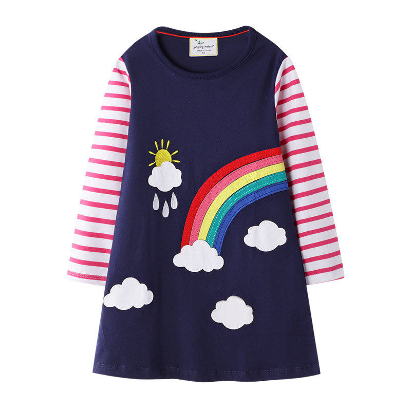 платье jumping meters long sleeve grey unicorn princess girls dress 0/3