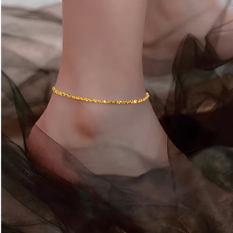 Light Luxury Gold-Plated Anklet, Exquisite Bracelet, ins Small Accessories, Niche Anklet for Women, 2026 New Model, Non-Fading Light Luxury Gold-Plated Anklet, Exquisite Bracelet, ins Small Accessories, Niche Anklet for Women, 2026 New Model, Non-Fading