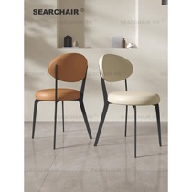 New style French cream style white dining chair home modern simple backrest chair dining table chair dining room stool
