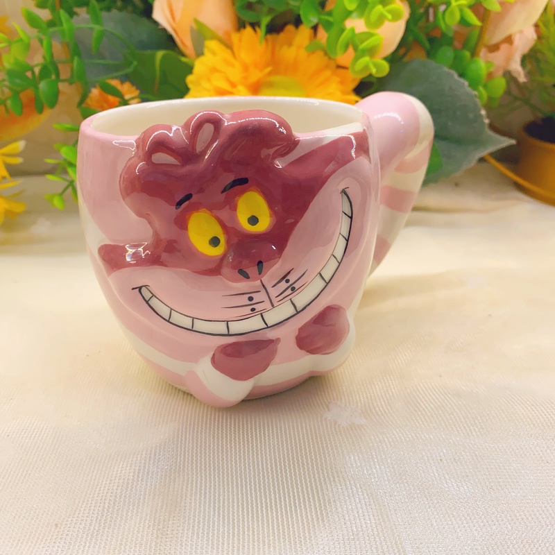 Alice in Wonderland Water Cup Wonderful Cat Cheshire Cat Ceramic Cup Cartoon Cup Office Milk Cup Mug