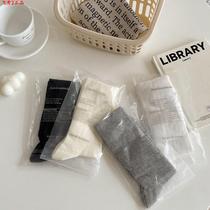 Calf socks Korean style ballet style spring and autumn pure cotton slimming mesh Japanese style gray miu style stockings pile socks ss