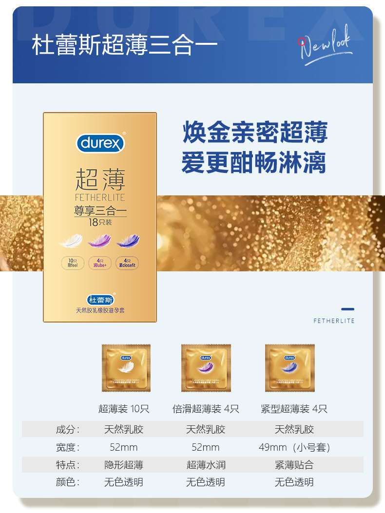 Durex Ultra-Thin Condoms, 12-Pack, Natural Rubber Latex, Medium Size — detail image 11