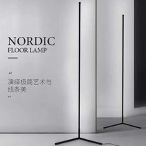 Floor lamp simple lamp Nordic style creative personality bedroom bedside lamp living room background wall corner atmosphere lamp