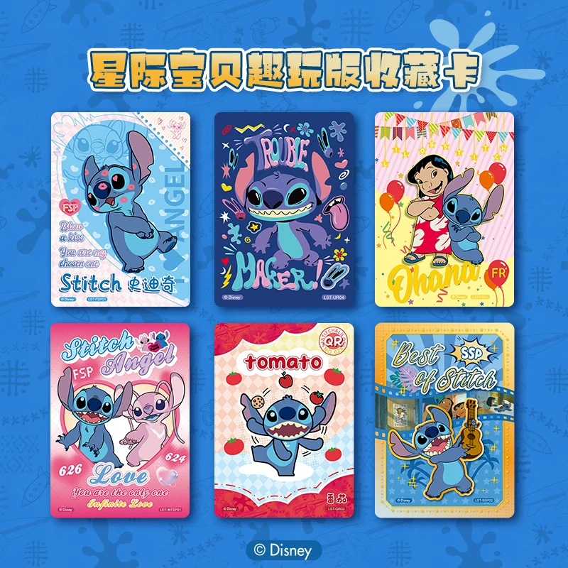 Коллекционные карточки для карточного коллекционирования Disney слепая коробка Stitch коллекционные карты мультфильм периферийные коллекционные карты тематика Лило и Стич