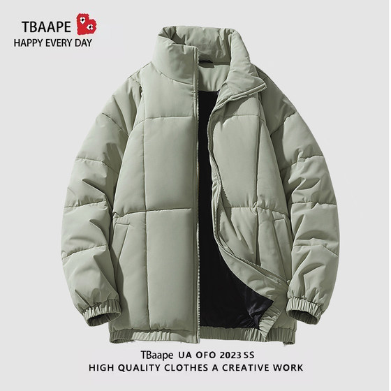 TBAAPE cotton coat winter thickened bread coat trendy brand loose couple cotton coat jacket