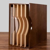 Vinyl record storage rack LP storage box CD display rack album storage box magazine cabinet classic and nostalgic